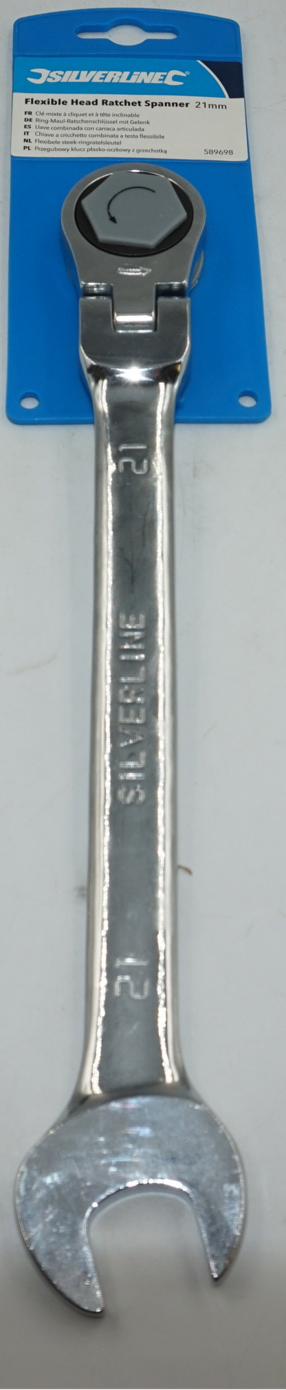 silverline flexible head ratchet spanner 21mm 589698