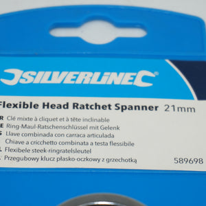 silverline flexible head ratchet spanner 21mm 589698