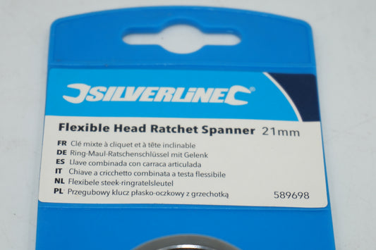 silverline flexible head ratchet spanner 21mm 589698