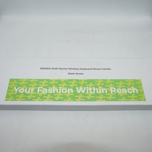 Seenda sleek series multi-device wireless keyboard mouse combo