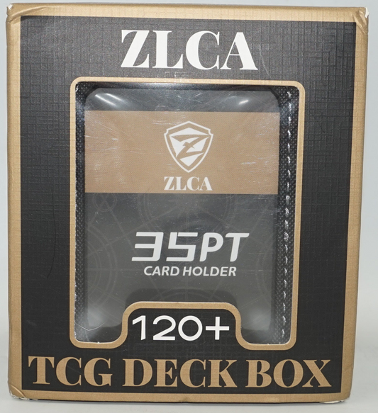 ZLCA TCG deck box storage can hold 120+ single sleeved MTG card with display window