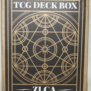 ZLCA TCG deck box storage can hold 120+ single sleeved MTG card with display window