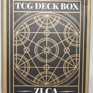 ZLCA TCG deck box storage can hold 120+ single sleeved MTG card with display window