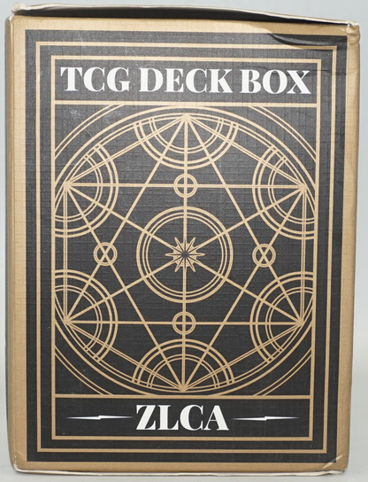 ZLCA TCG deck box storage can hold 120+ single sleeved MTG card with display window