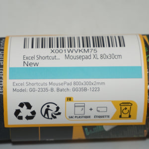 pixiecube excel shortcuts mouse pad 80cm X 30cm