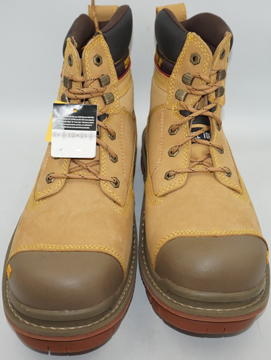 caterpillar gravel 6" Honey Reset Water resistant steel toe boots UK size 12