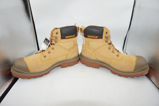 caterpillar gravel 6" Honey Reset Water resistant steel toe boots UK size 12