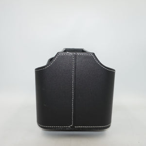 Rotating 5 pocket faux leather stationary organiser