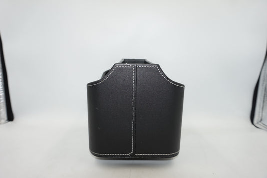 Rotating 5 pocket faux leather stationary organiser