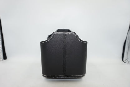 Rotating 5 pocket faux leather stationary organiser