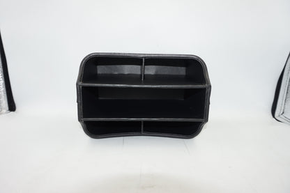 Rotating 5 pocket faux leather stationary organiser