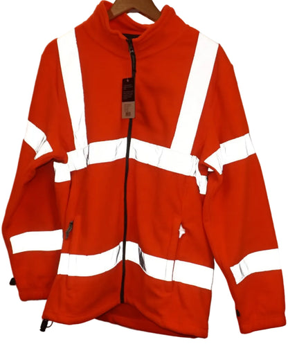Stepahead workwear Crewe Hi Vis Fleece Jacket size M ORANGE