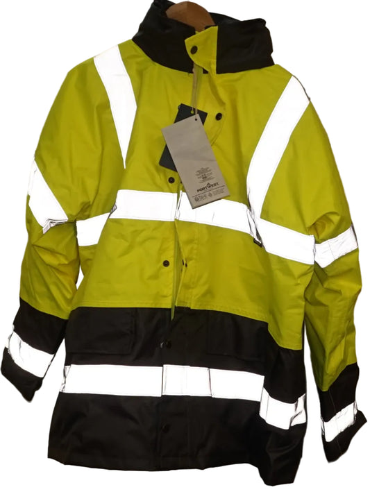 Portwest S466 workwear Hi vis winter traffic jacket Size M