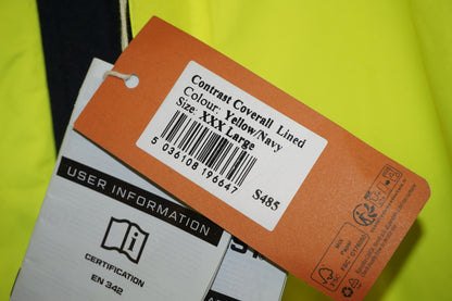 PortWest workwear Hi Vis Coverall S485 Size 3XL