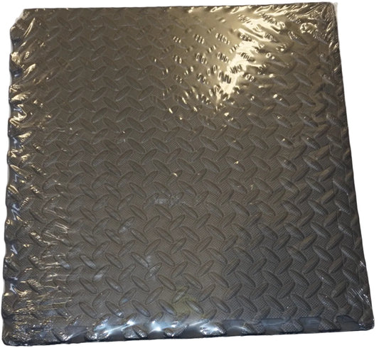 Pack of 4 phoenix fitness 60 X 60CM interlocking eva gym floor tiles with edge boarders