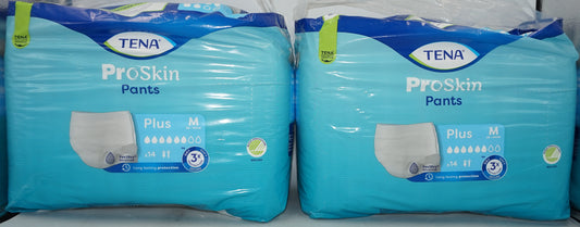 Pack of 2 TENA pack of 14 proskin pants Plus size M