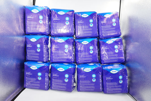 Pack of 12 TENA pack of 6 night pad discreet protect plus maximum comfort Maxi night