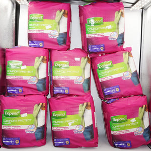 Pack of 8 Depend pack of 9 comfort-protect underwear size XL