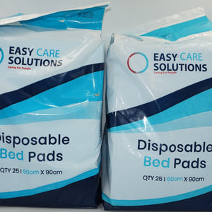 Pack of 2 Easy care solutions pack of 25 Disposable bed pads 60 X 90cm