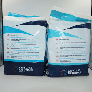 Pack of 2 Easy care solutions pack of 25 Disposable bed pads 60 X 90cm