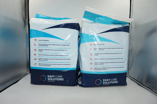Pack of 2 Easy care solutions pack of 25 Disposable bed pads 60 X 90cm