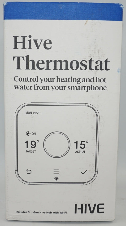 Hive thermostat includes 3rd gen hive hub with WIFI