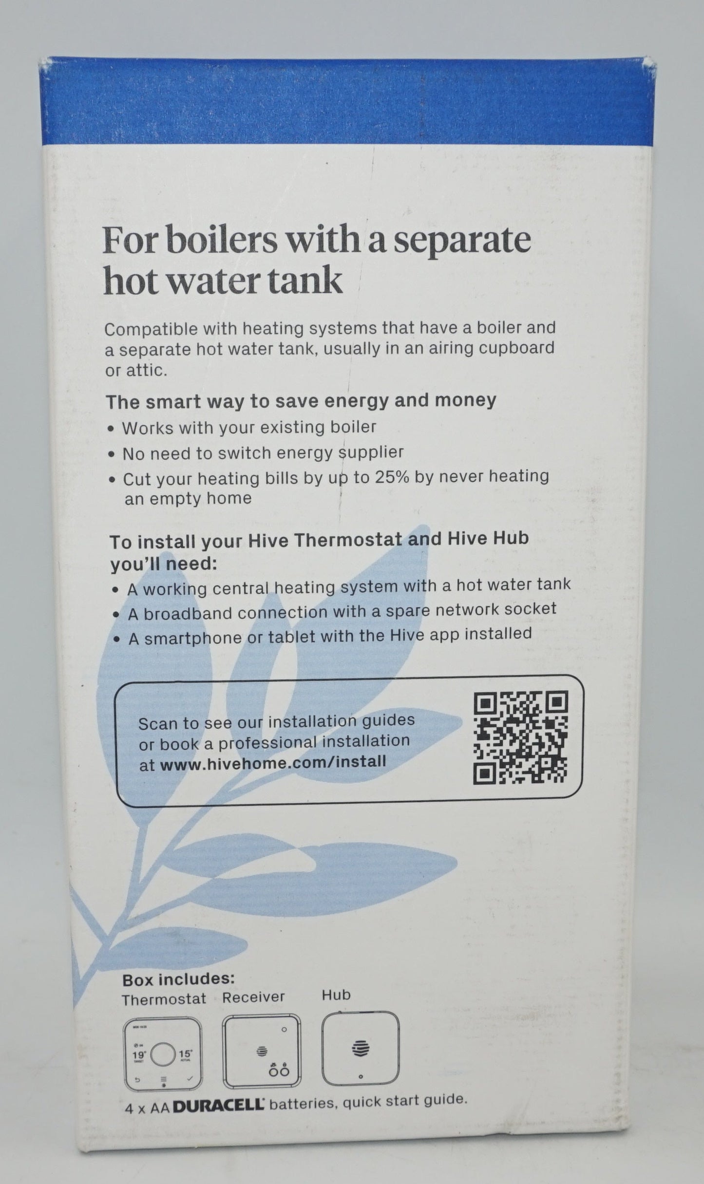 Hive thermostat includes 3rd gen hive hub with WIFI