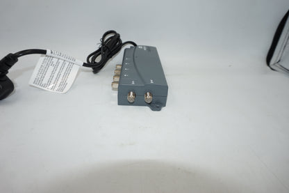 Labgear TV and Radio aerial amp 2 in 4 out, 5G filter, mains powered LDA204K