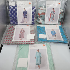 Job lot of 8 various Khaadi women's suits