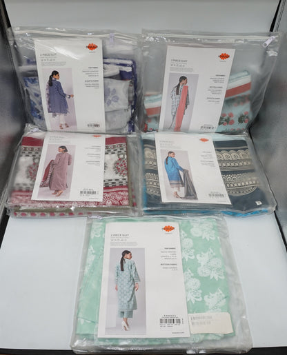 Job lot of 8 various Khaadi women's suits