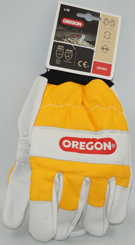Oregon Hi-vis chainsaw gloves 295399L LARGE/10