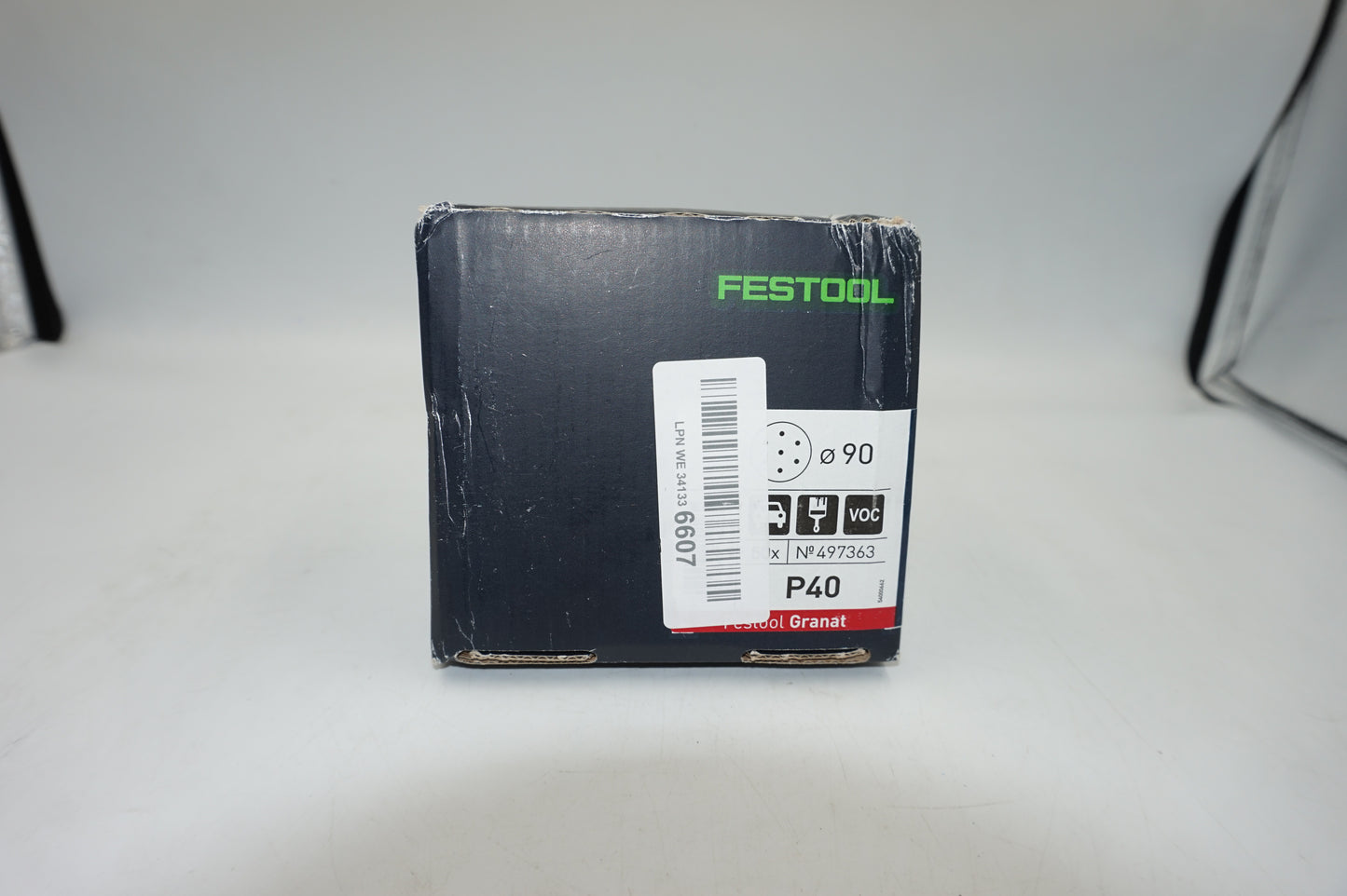Pack of 50 Festool Granat P40 3-1/2" sanding paper 90 diameter