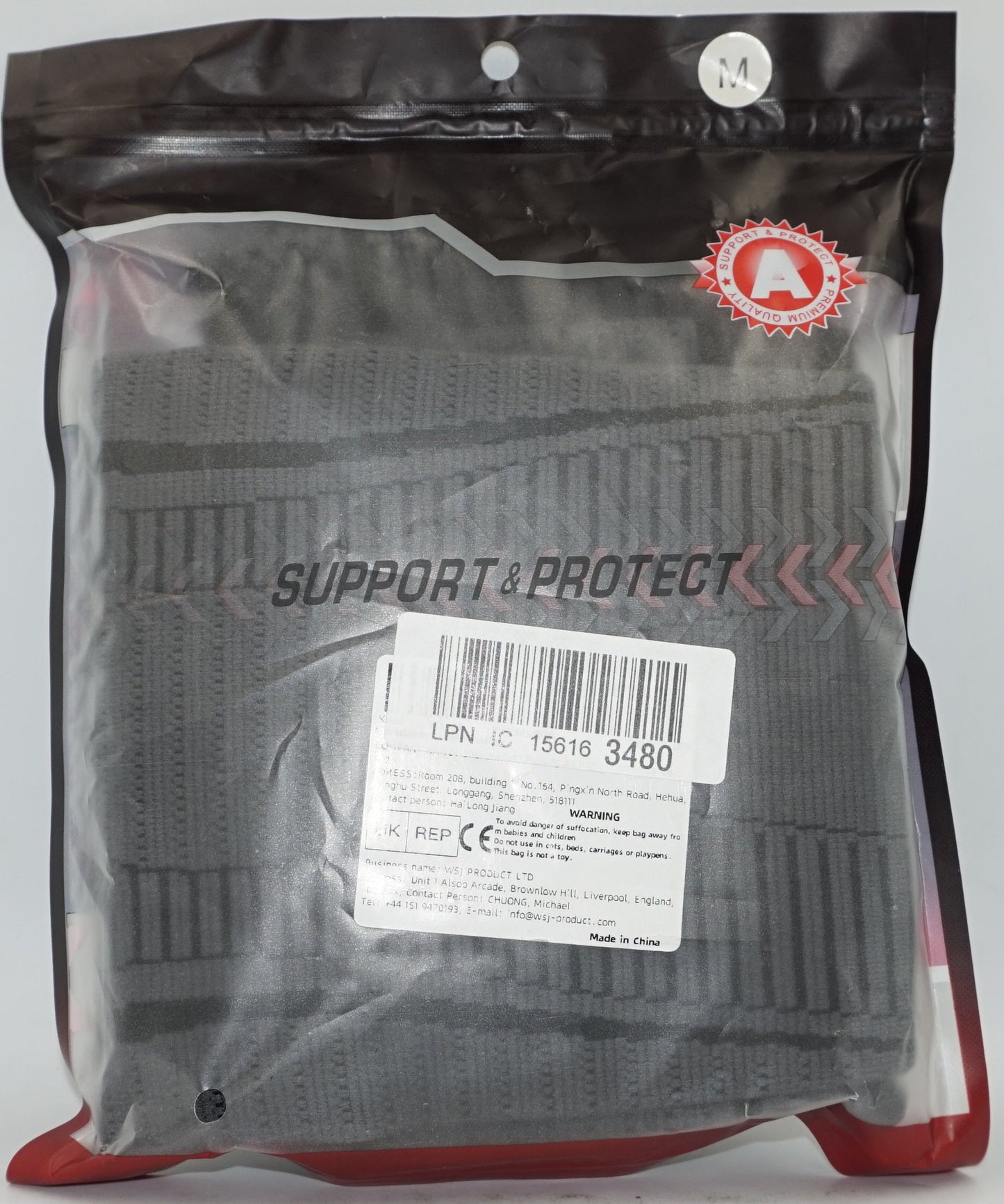 support and protect pair knee support size M
