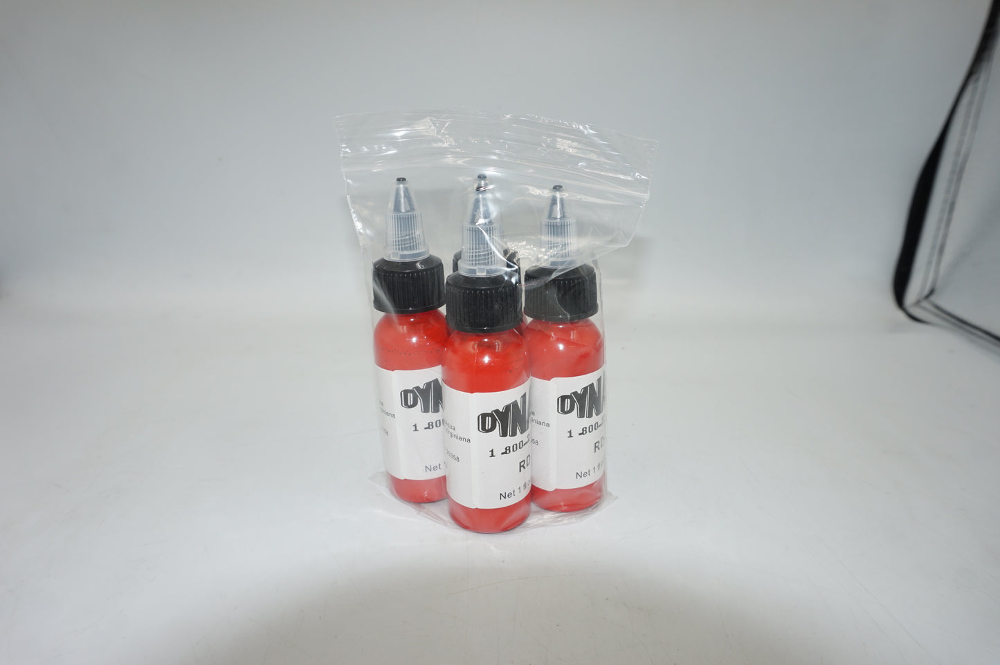Pack of 4 Dynamic red RD-1 tattoo ink 4x29.6ml