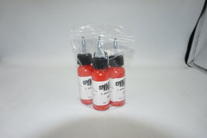 Pack of 4 Dynamic red RD-1 tattoo ink 4x29.6ml