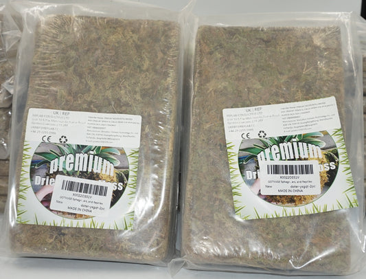 Job lot of 19 twin premium dried Forest moss approx 300G Per Pack