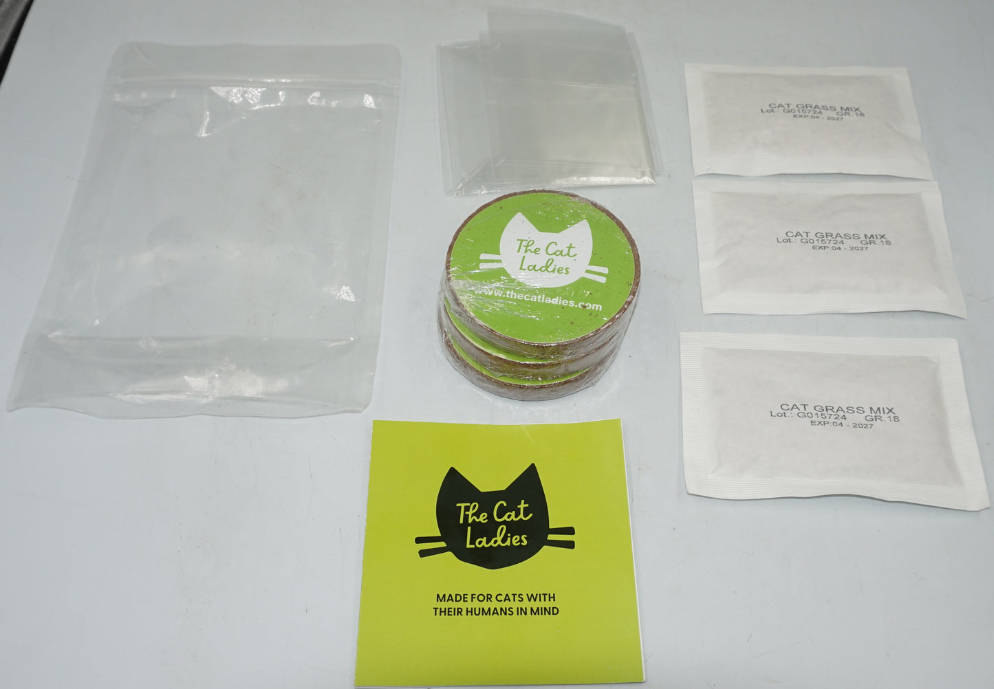 The Cat Ladies Pack of 3 Cat Grass Kit