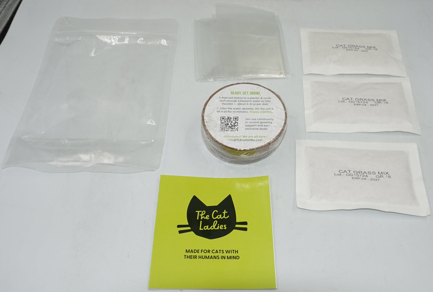 The Cat Ladies Pack of 3 Cat Grass Kit