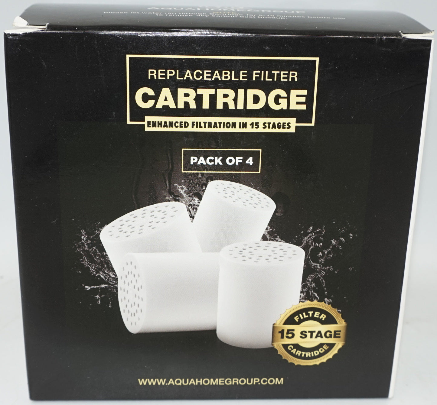 pack of 4 AquaHomeGroup replaceable filter cartridge