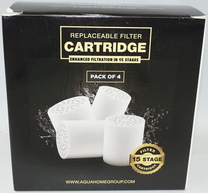 pack of 4 AquaHomeGroup replaceable filter cartridge