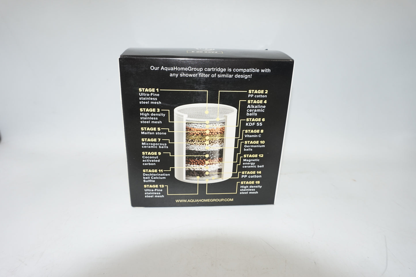 pack of 4 AquaHomeGroup replaceable filter cartridge