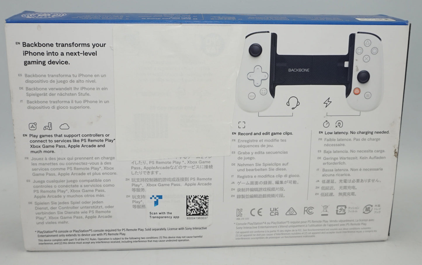 Sony PlayStation backbone one mobile gaming controller