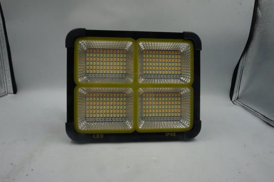 LED IP66 portable solar light with 4 modes and USB input and output