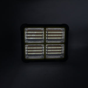 LED IP66 portable solar light with 4 modes and USB input and output