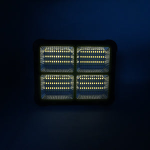 LED IP66 portable solar light with 4 modes and USB input and output
