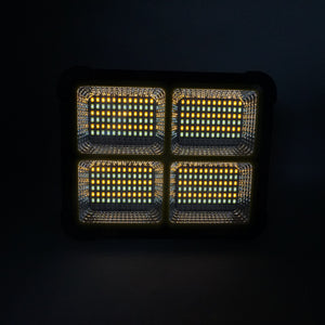 LED IP66 portable solar light with 4 modes and USB input and output