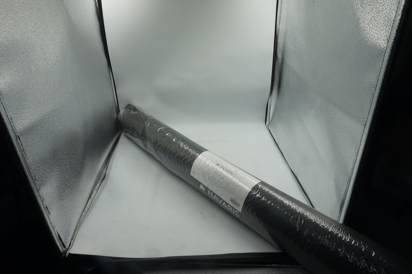 Navaris 120cm diameter 0.6cm thick non slip round yoga mat