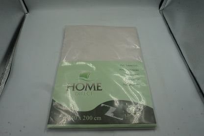 Home direct PVC tablecloth 140X200CM white floral patten