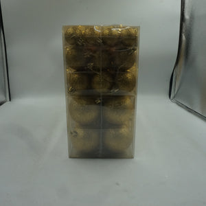 100pcs Christmas gold baubles ornaments