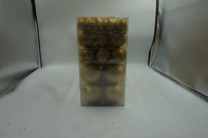 100pcs Christmas gold baubles ornaments